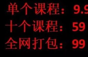 揭秘抖音9.9元賣二手課月入10w+玩法，適合小白的網(wǎng)絡(luò)搬磚長期項目！