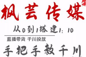 楓蕓傳媒11月千川最新玩法，手把手教你搭建1:10的計劃