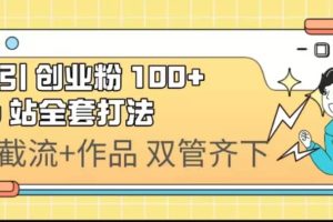 日引創業粉 100  b 站全套打法【實操視頻】